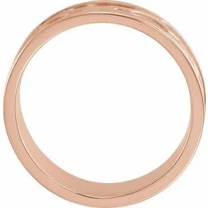 Patterned Band with Bead Blast Finish 52008 - 6 mm