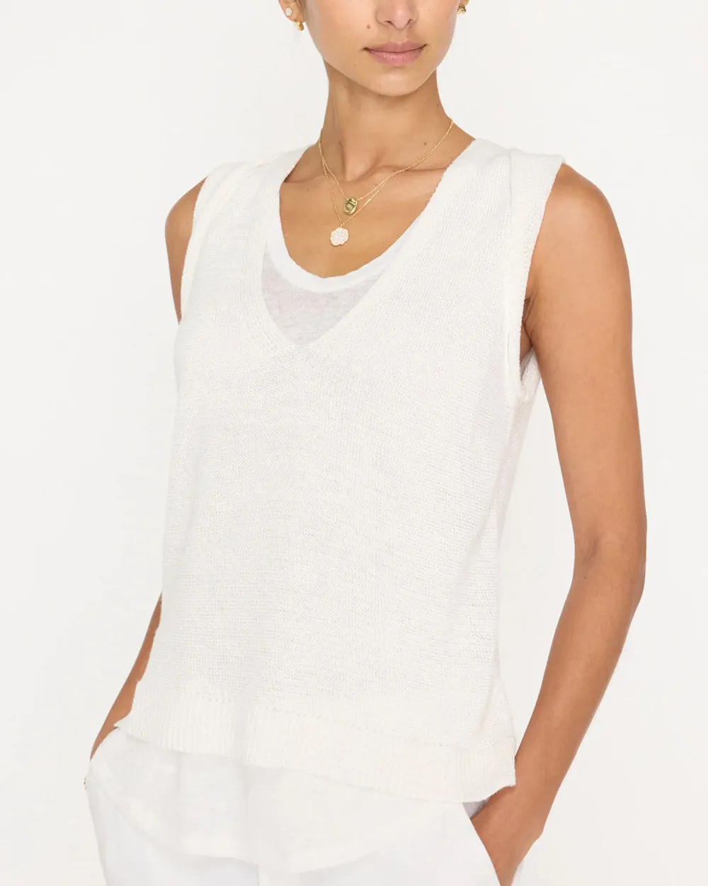 Pearl White Morrow Layered Looker