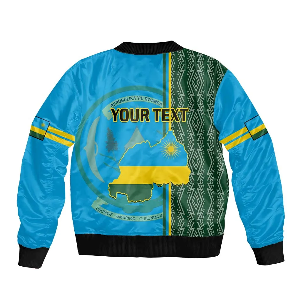 Personalised 1 July Independence Day Rwanda Bomber Jacket African Imigongo Happy 61st Anniversary LT14
