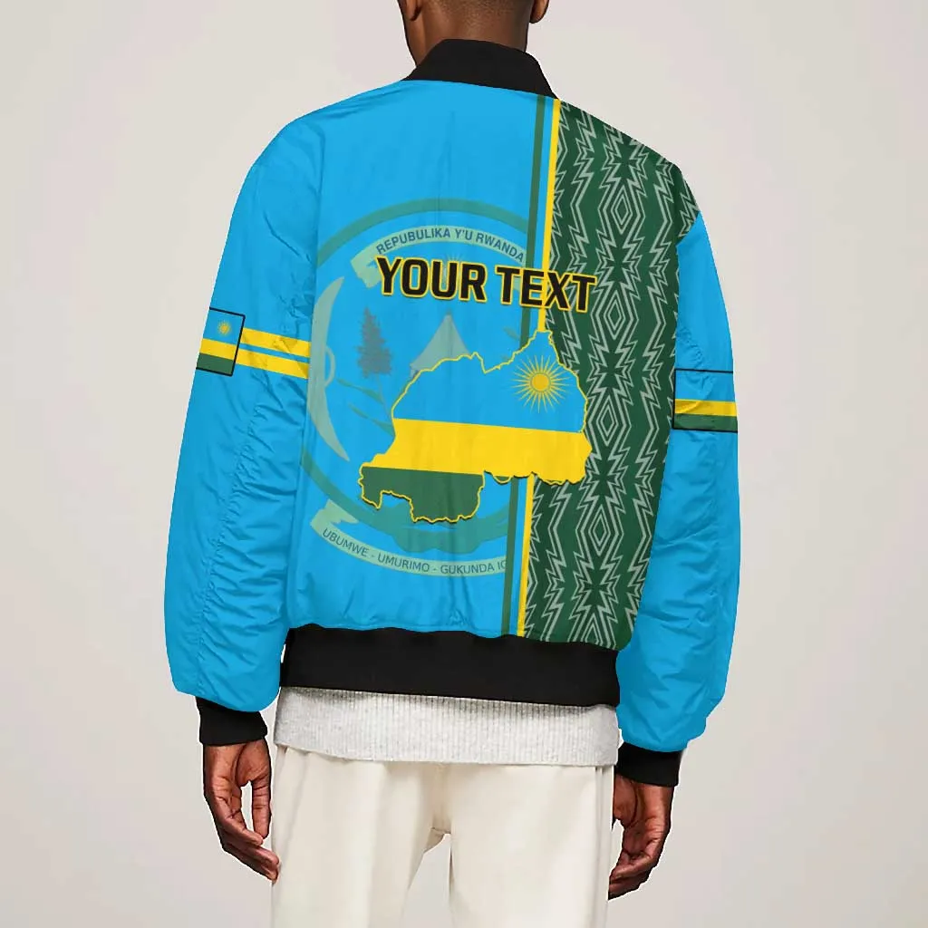 Personalised 1 July Independence Day Rwanda Bomber Jacket African Imigongo Happy 61st Anniversary LT14