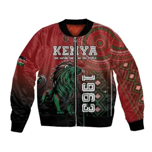 Personalised Kenya Jamhuri Day Bomber Jacket One Nation One Flag One People LT05