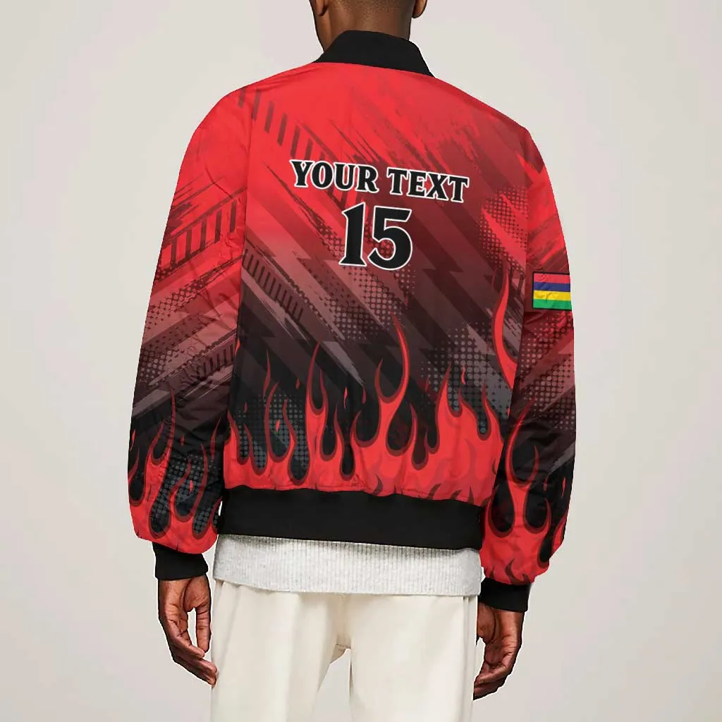 Personalised Mauritius Football Bomber Jacket Go Les Dodos Go LT15