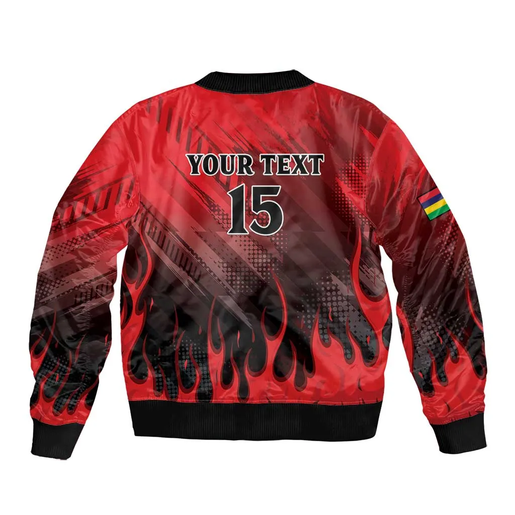 Personalised Mauritius Football Bomber Jacket Go Les Dodos Go LT15