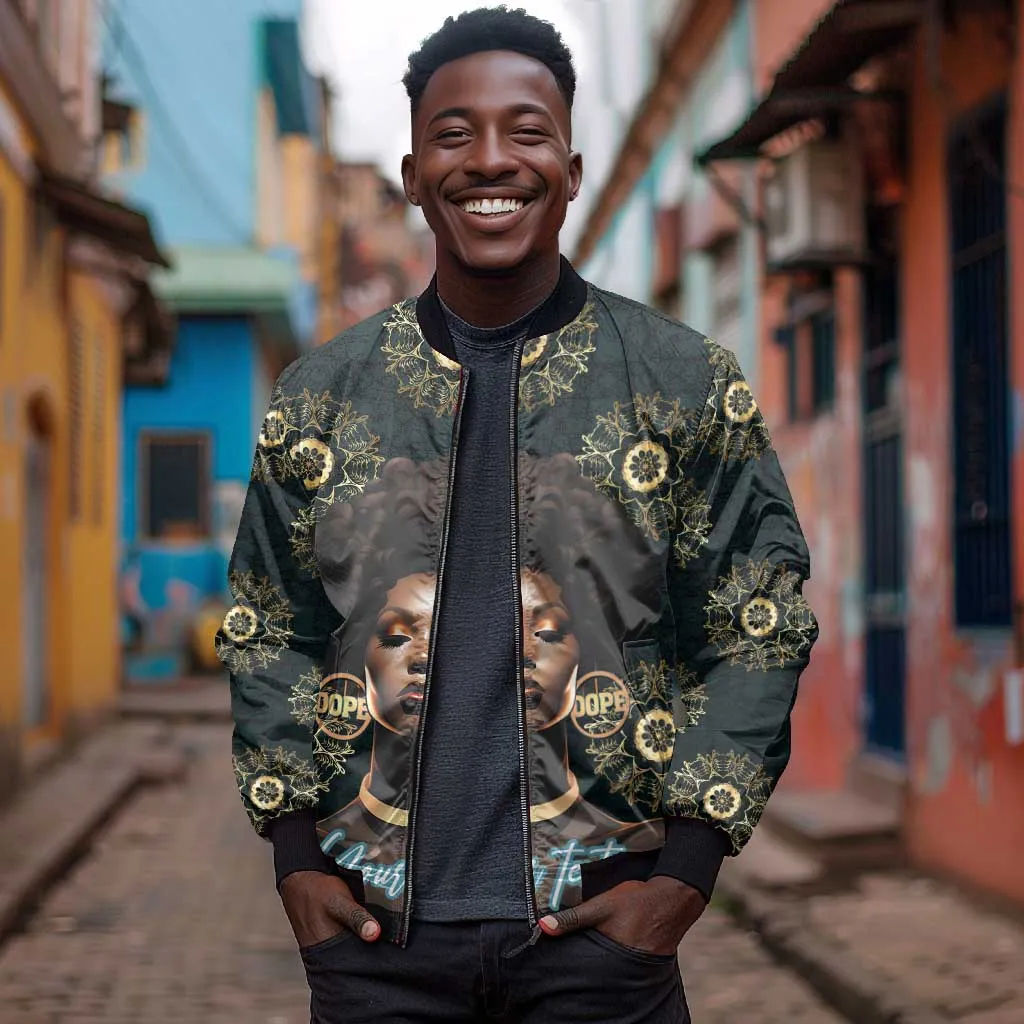 Personalized Afro Women Bomber Jacket Powerful African Pattern DT03