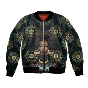 Personalized Afro Women Bomber Jacket Powerful African Pattern DT03