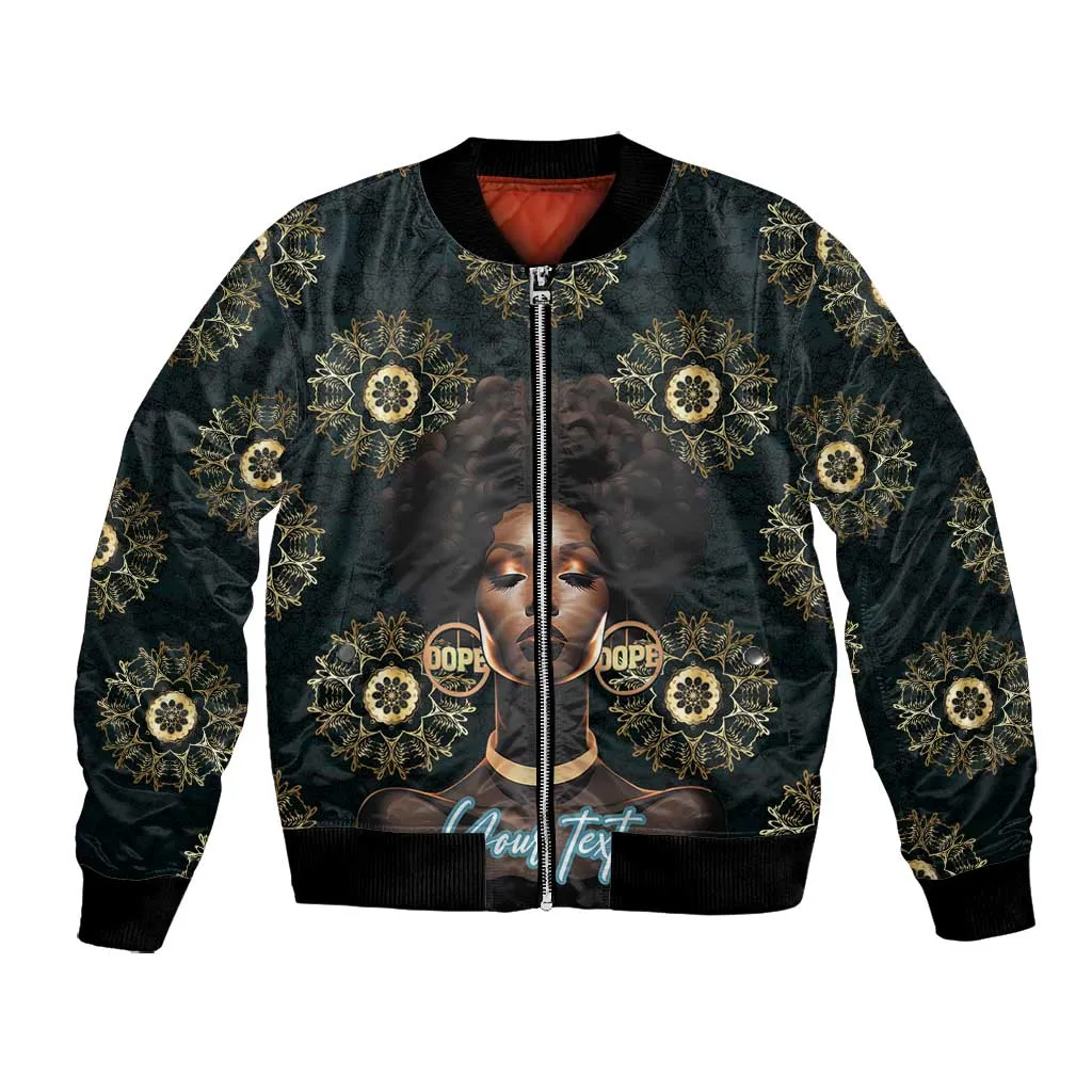 Personalized Afro Women Bomber Jacket Powerful African Pattern DT03