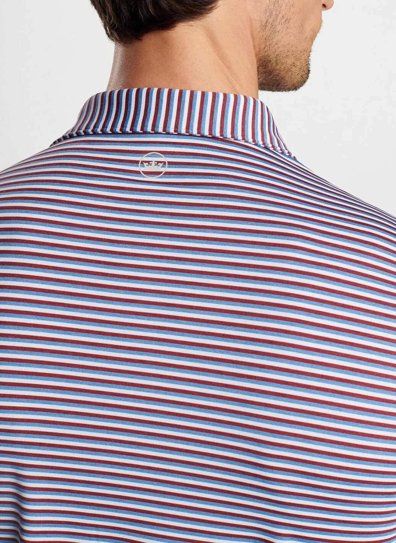 Peter Millar Mens Tailored Fit Performance Jersey Polo - BROOK BLUE