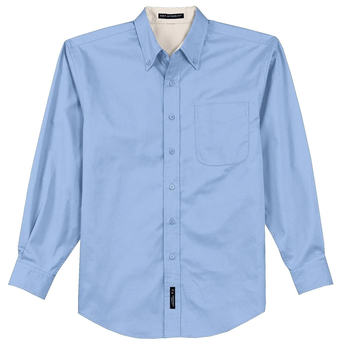Port Authority Tall Long Sleeve Easy Care Shirt.  TLS608 Light Blue/ Light Stone Tall