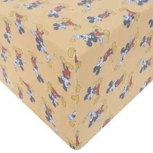 Premium Knit Fitted Crib Sheet - Mickey Mouse