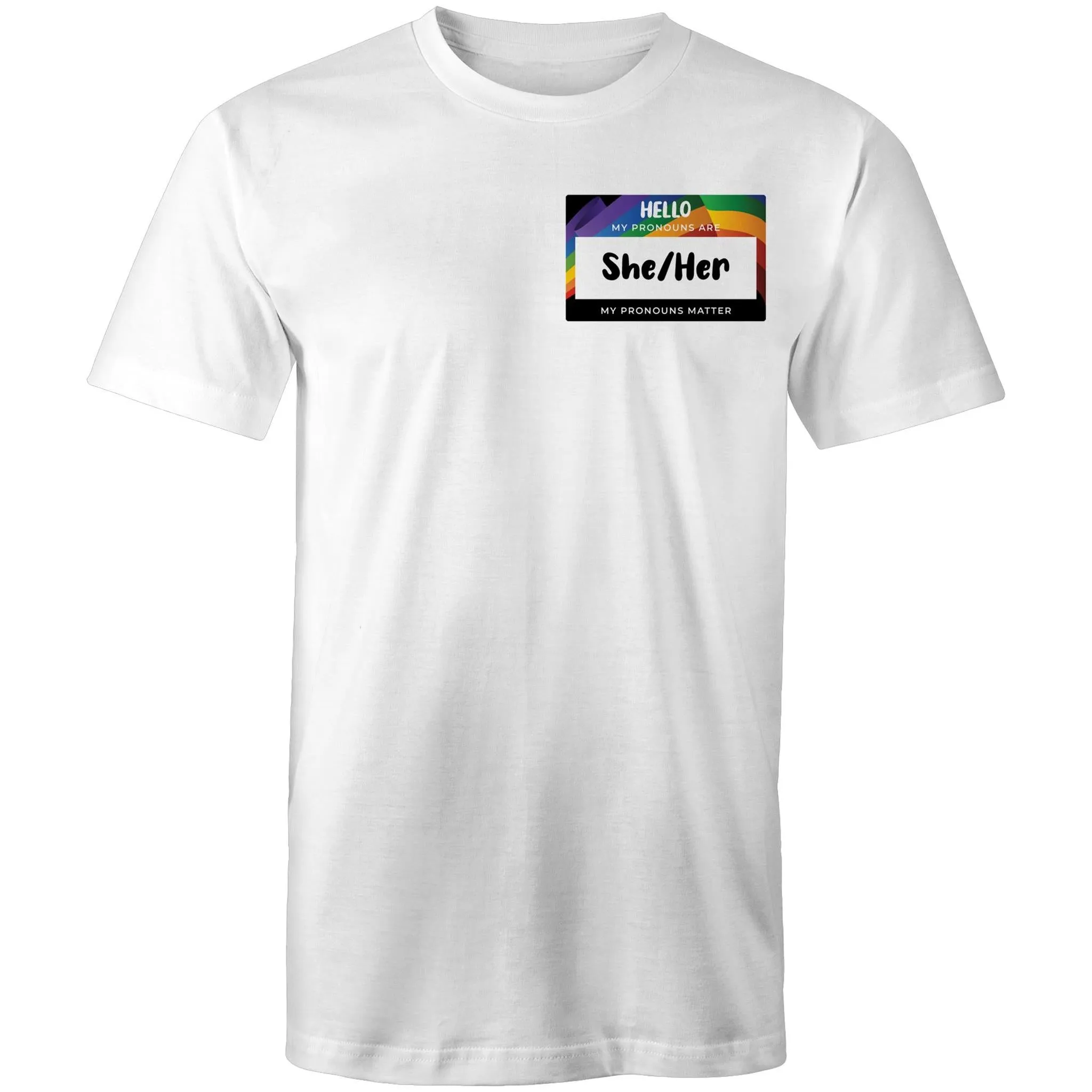 Pronouns Matter She Her T-Shirt Unisex (LG101)