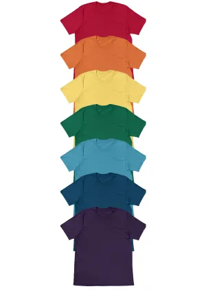 Rainbow Solid Color T-Shirts Collection