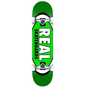 Real Classic Oval Green Complete Skateboard 8"