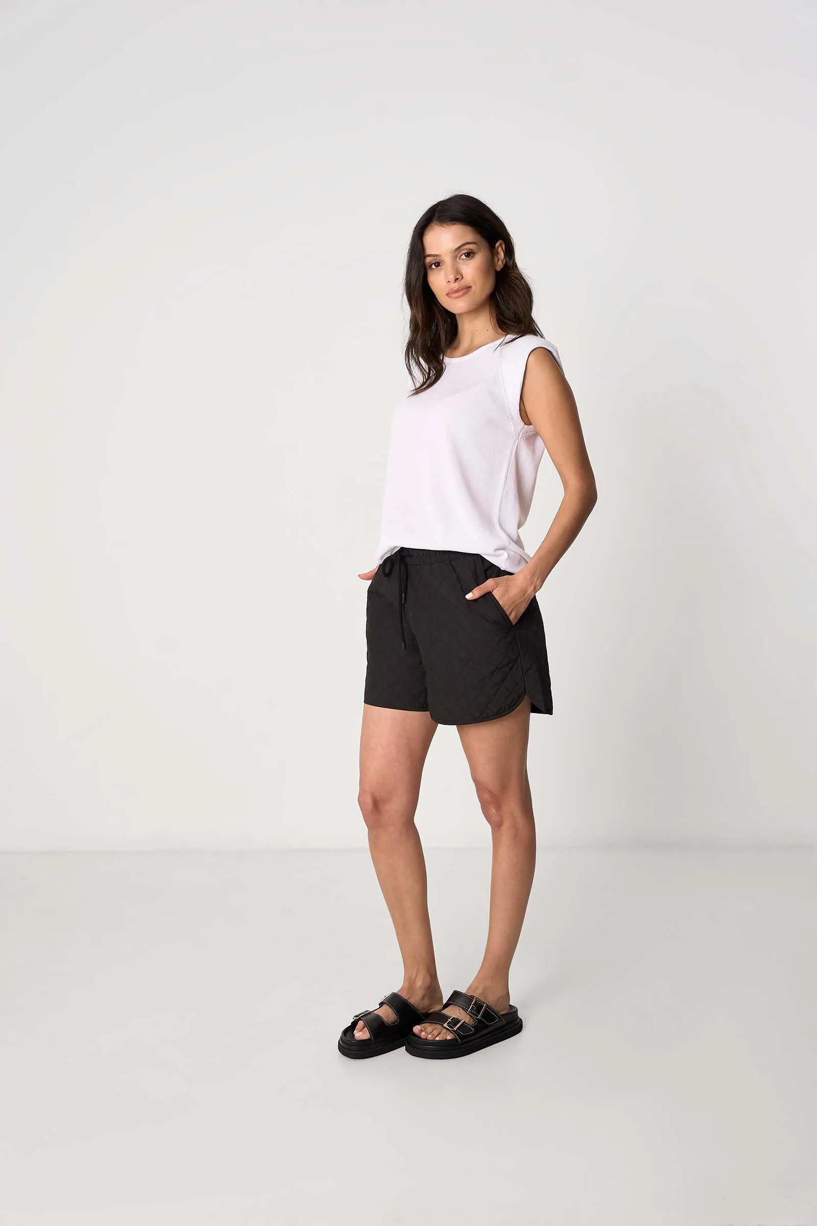 Rebound Quilted Short - Black