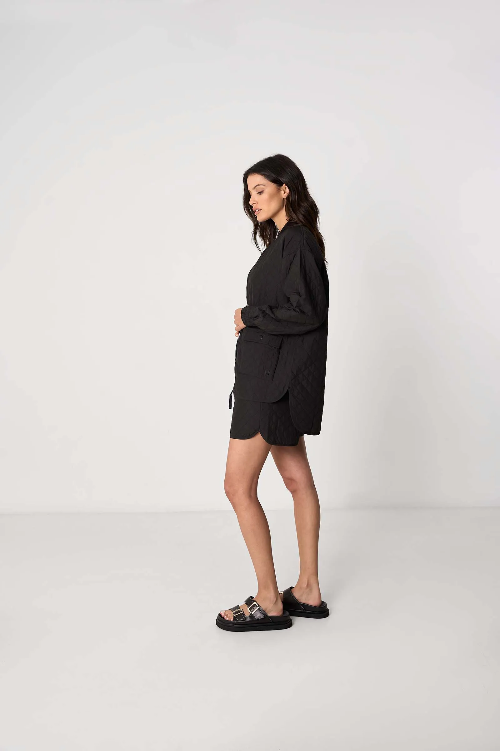 Rebound Quilted Short - Black