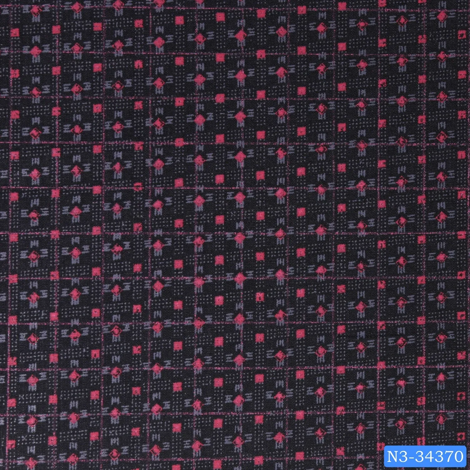 Red Black Geometric Print Shirt