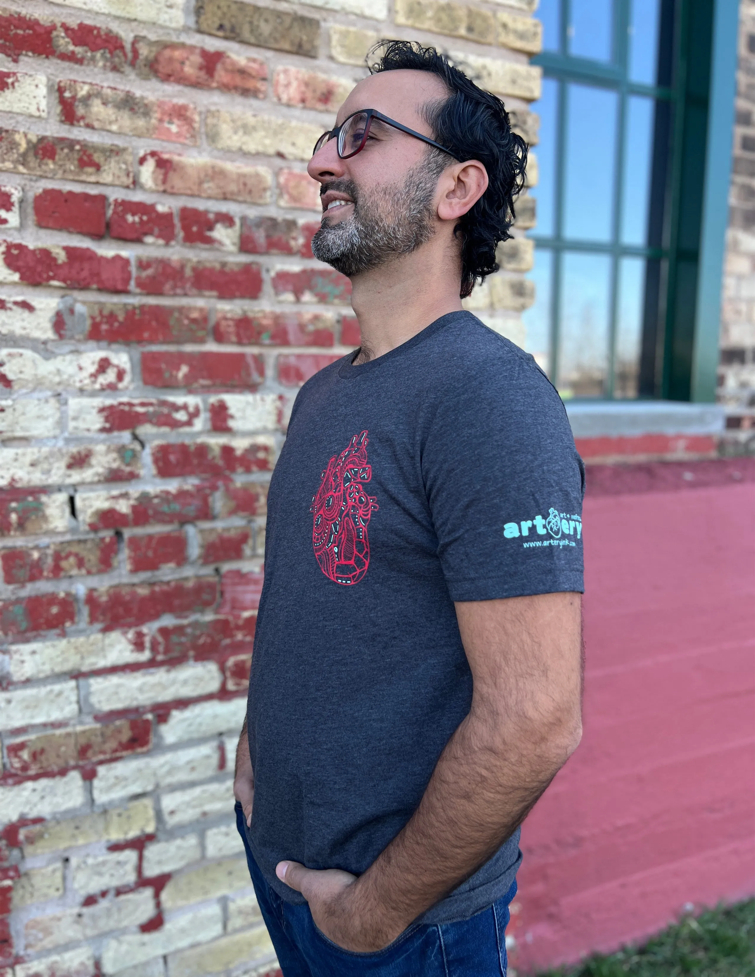 Red Heart & Lungs Unisex T.Shirt