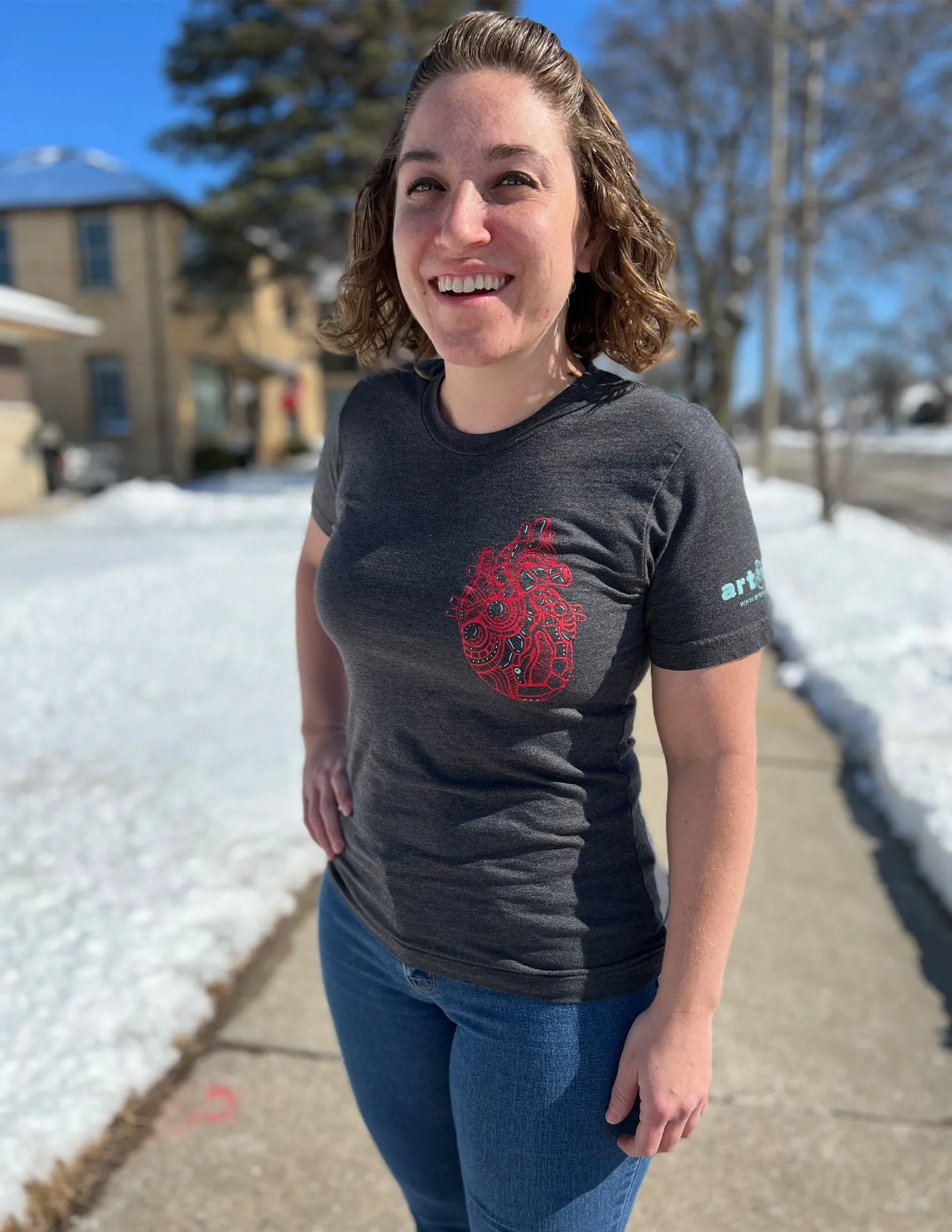 Red Heart & Lungs Unisex T.Shirt