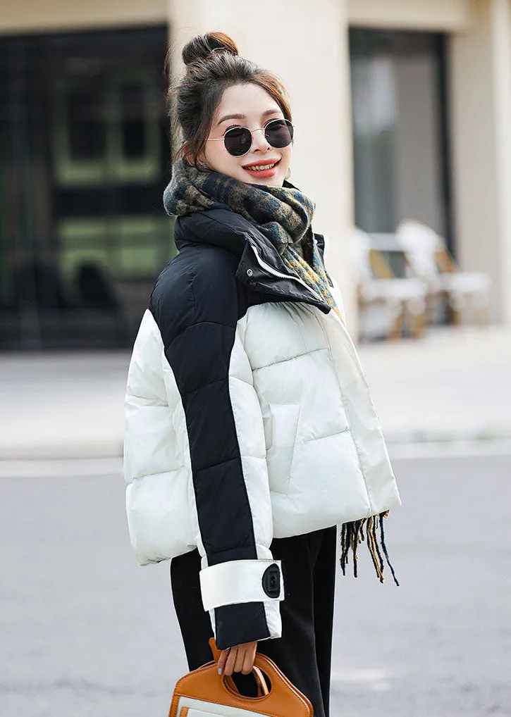 Relaxed-fit Cropped Water-resistant Puffer Jacket for Women