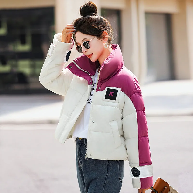 Relaxed-fit Cropped Water-resistant Puffer Jacket for Women