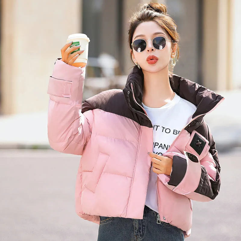 Relaxed-fit Cropped Water-resistant Puffer Jacket for Women
