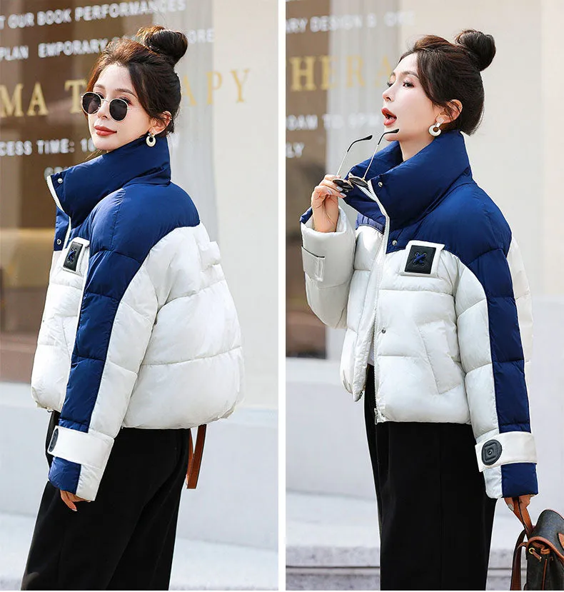 Relaxed-fit Cropped Water-resistant Puffer Jacket for Women