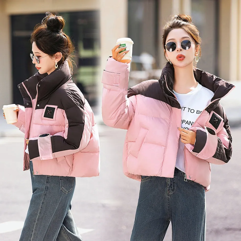 Relaxed-fit Cropped Water-resistant Puffer Jacket for Women