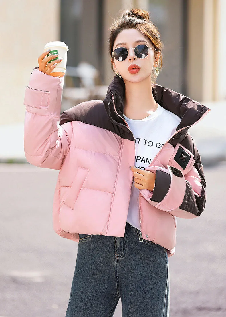 Relaxed-fit Cropped Water-resistant Puffer Jacket for Women