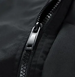 Relaxed-Fit Solid Rain Coat with Drawstring Hem for Men