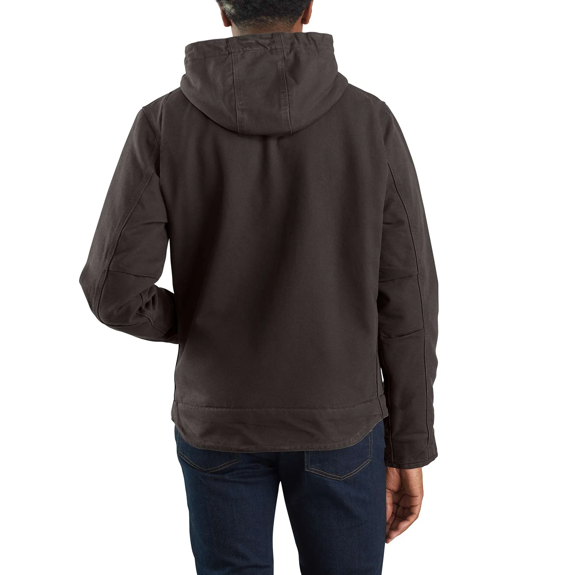 Relaxed Fit Washed Duck Sherpa-Lined Jacket