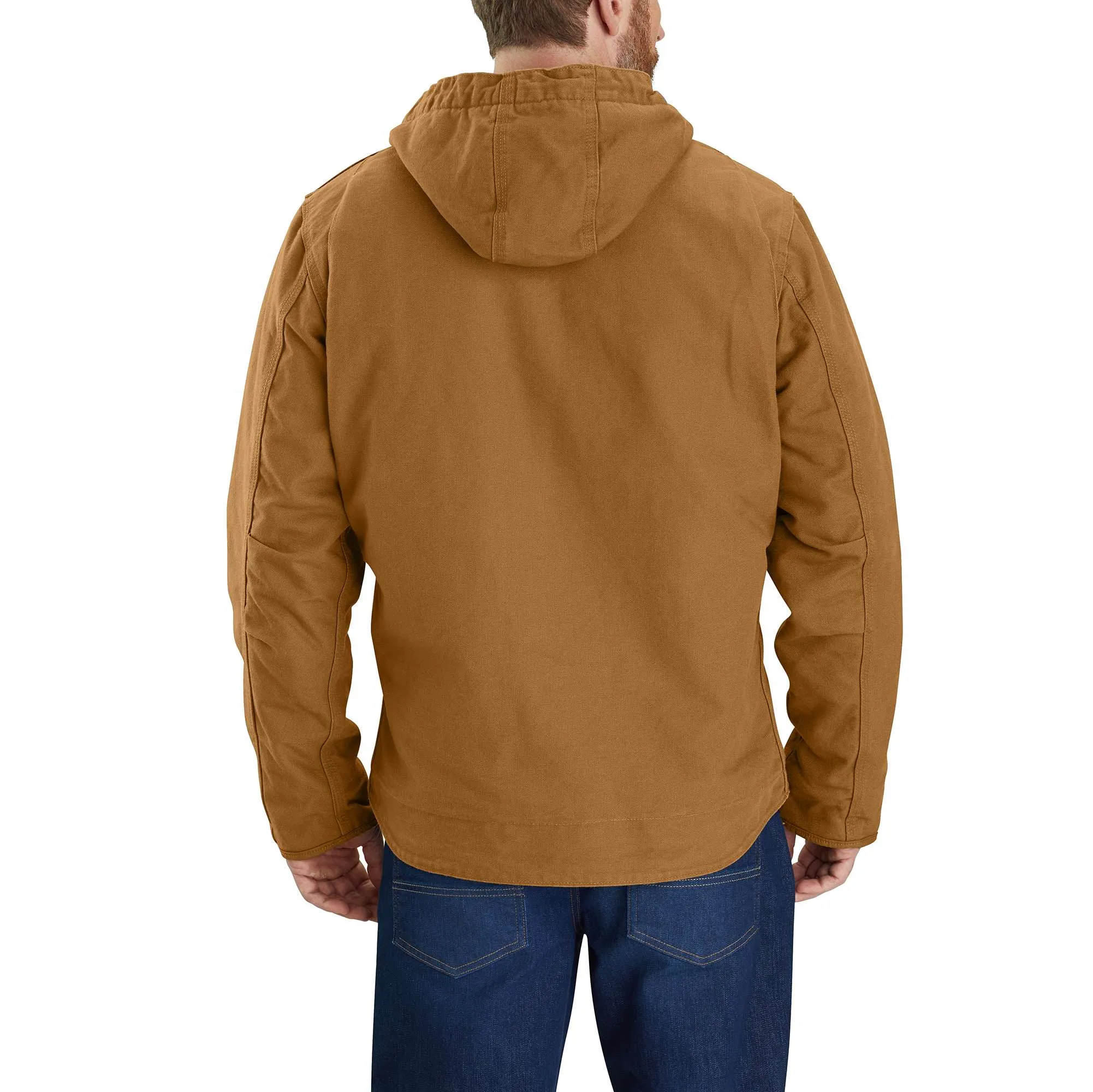 Relaxed Fit Washed Duck Sherpa-Lined Jacket