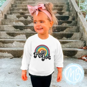 Retro Hello Fall Sweatshirt