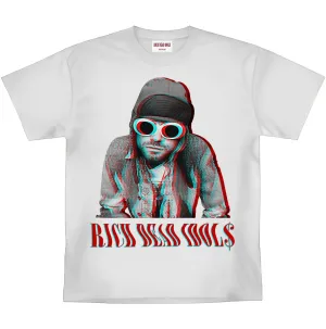 RICH DEAD IDOLS KURT COBAIN HEAVYWEIGHT TEE (WHITE)