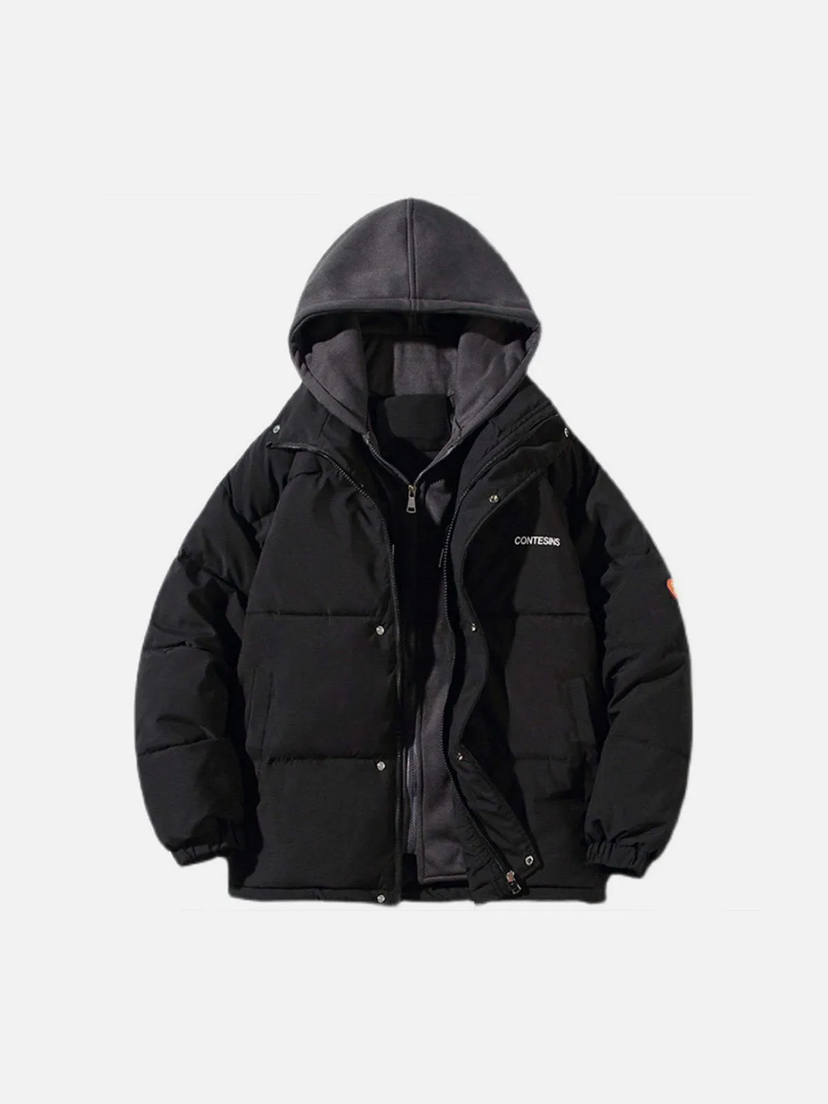Rimiro - Fake Two-piece Hooded Winter Coat