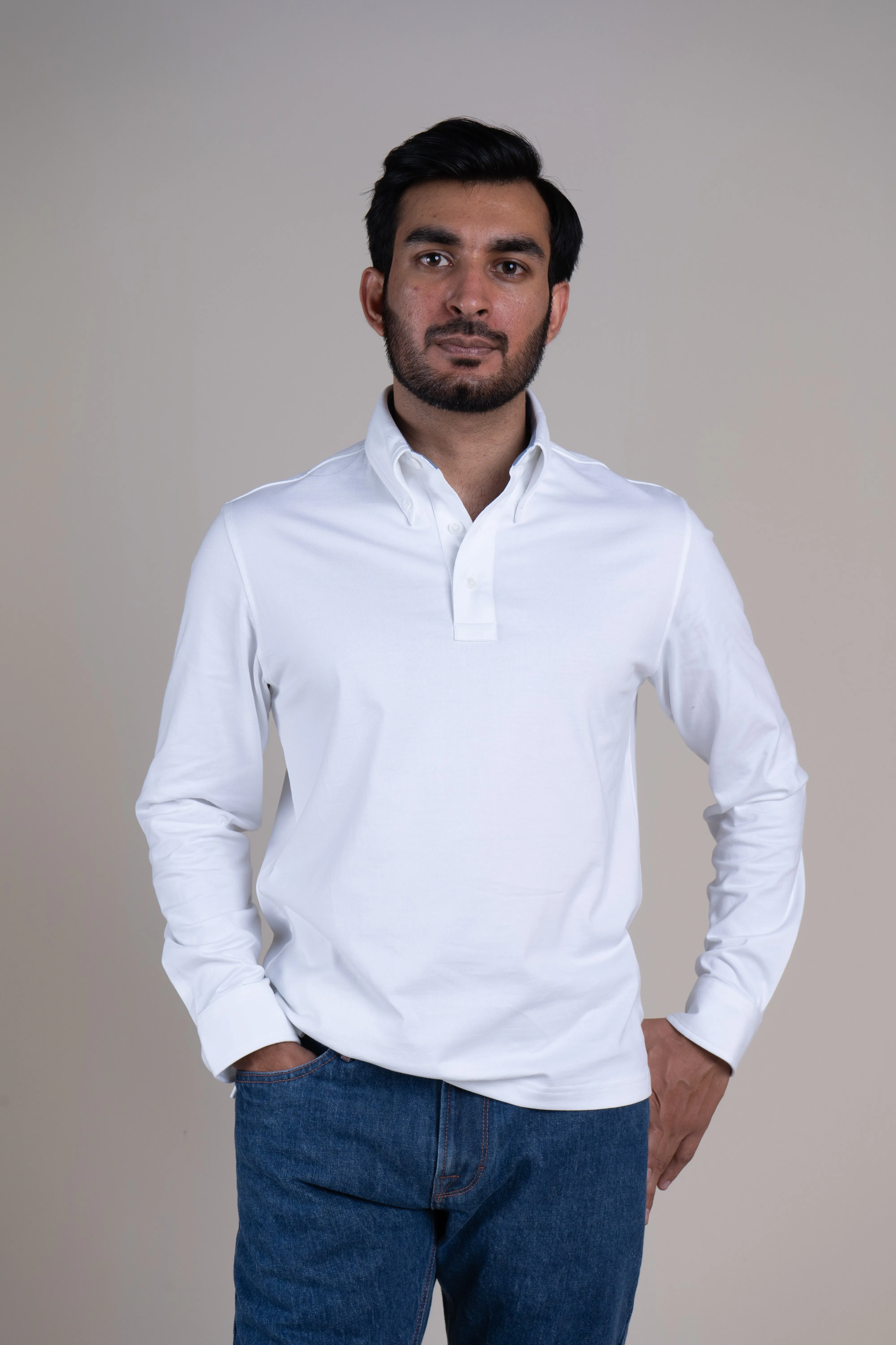 Rio in Button Down Collar