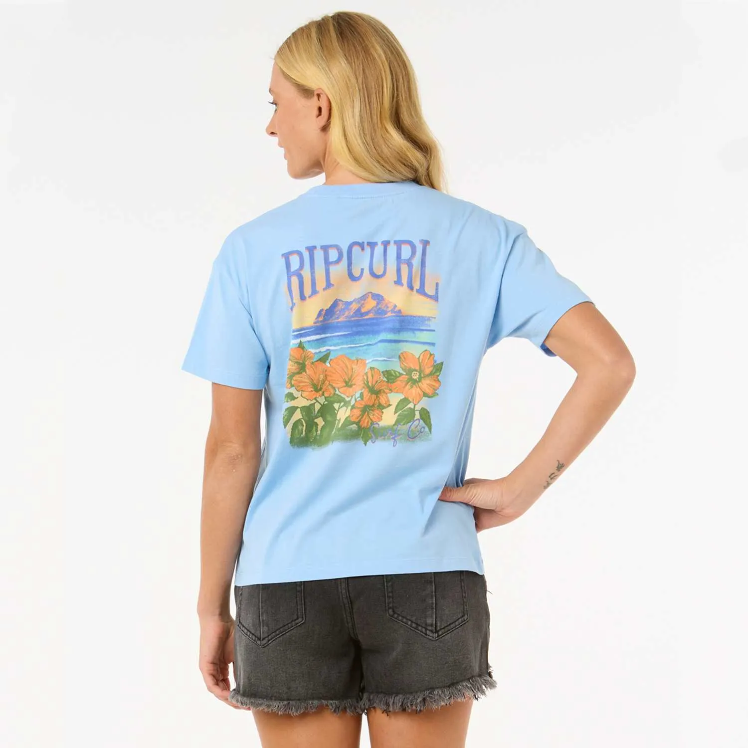Rip Curl La Joya Relaxed Tee Mid Blue
