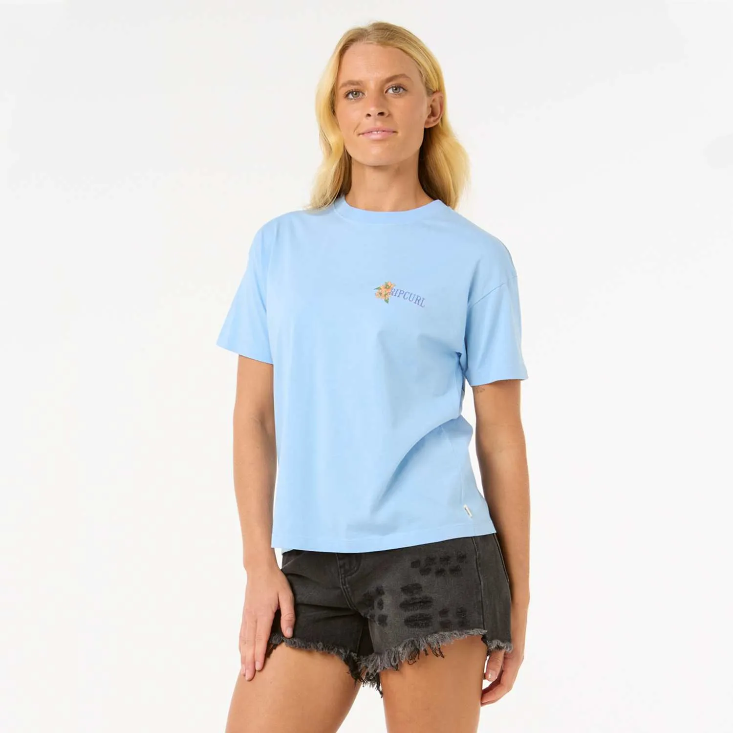 Rip Curl La Joya Relaxed Tee Mid Blue