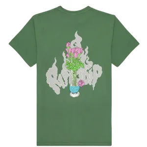 RIPNDIP Flower Vase T-Shirt Olive