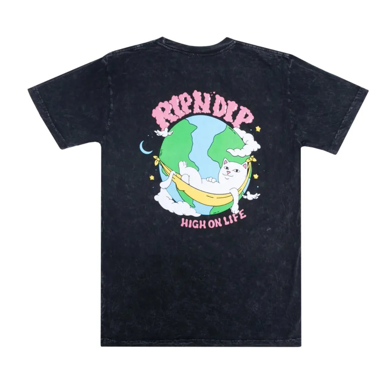 RIPNDIP High On Life T-shirt Black Mineral Wash