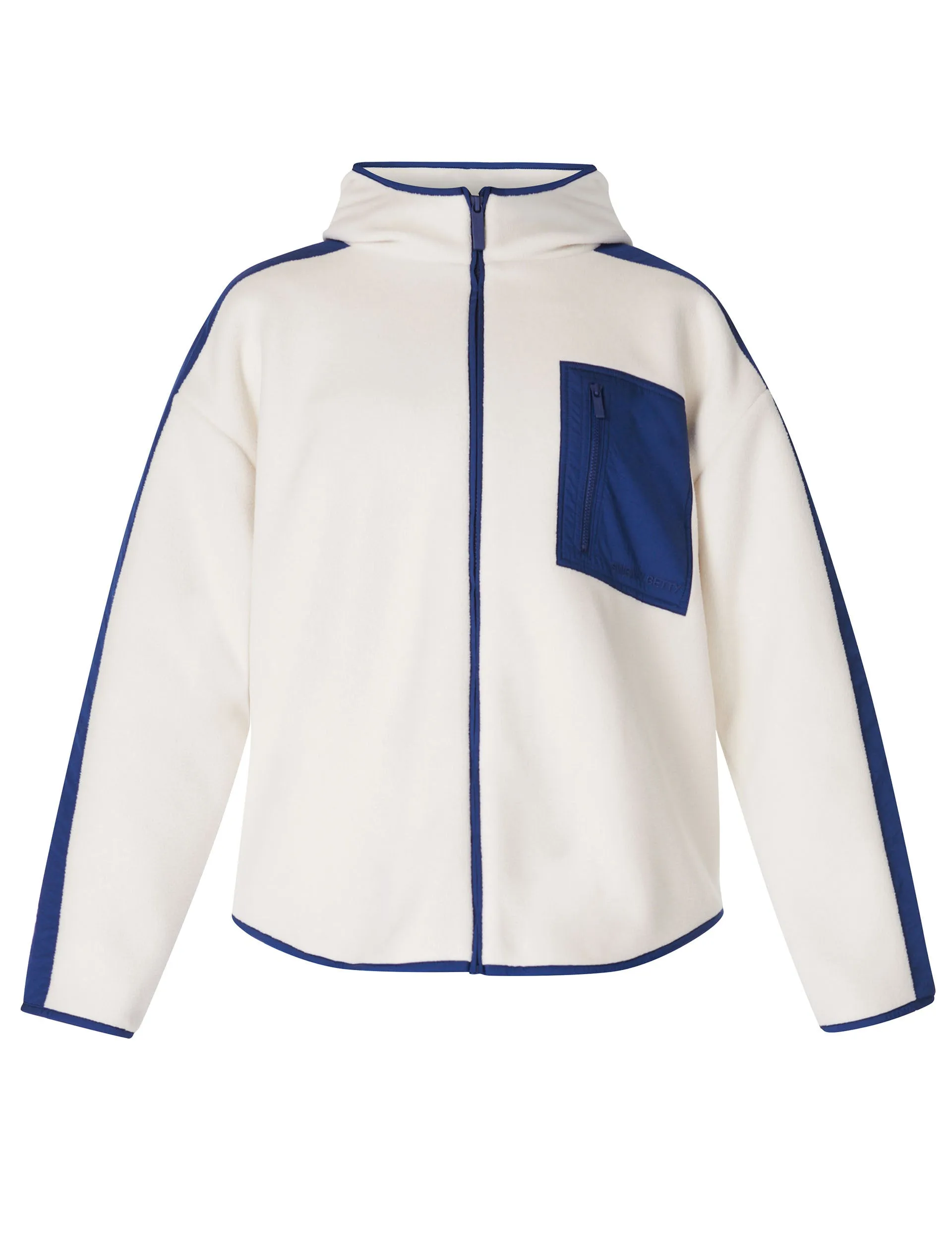 Roam Borg Zip Up - Lily White/Flux Blue
