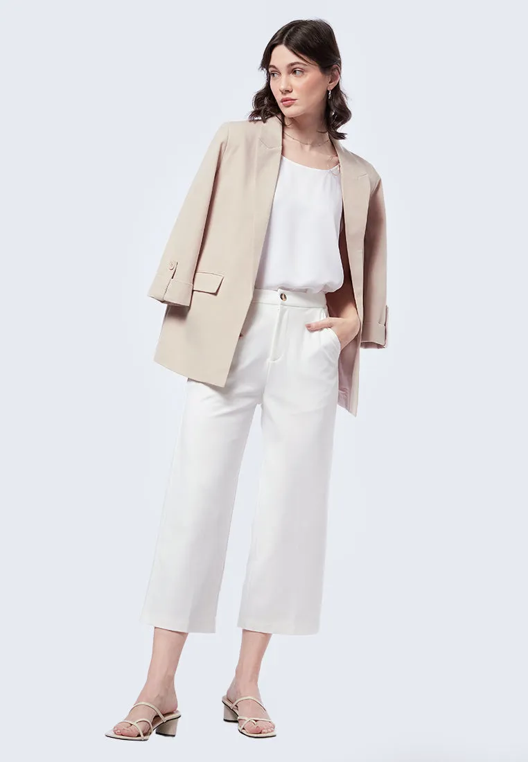 Rolled Up Sleeves Loose Blazer