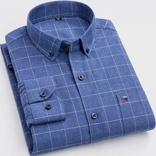 Ryan - Elegant Cotton Shirt for All Seasons for Men