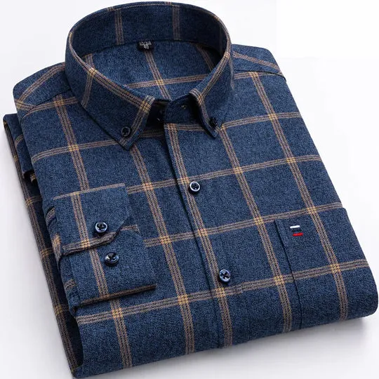 Ryan - Elegant Cotton Shirt for All Seasons for Men