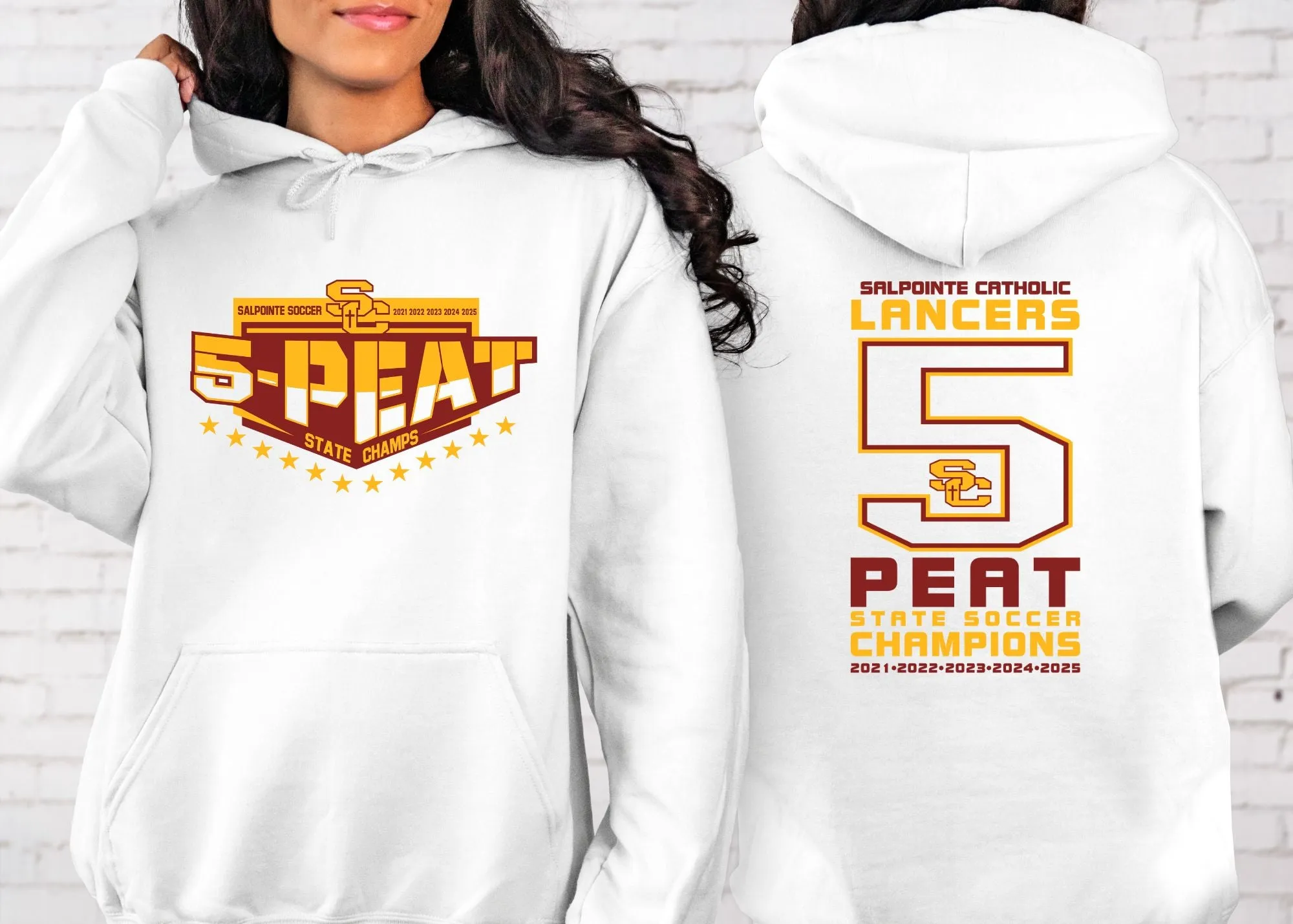 Salpointe Soccer 2025 State Champions Unisex Hoodie or Crewneck Sweatshirt