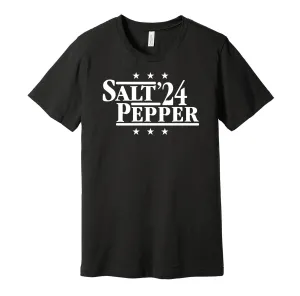 Salt & Pepper '24 - Food Lover Political Campaign Parody T-Shirt - Hyper Than Hype Shirts