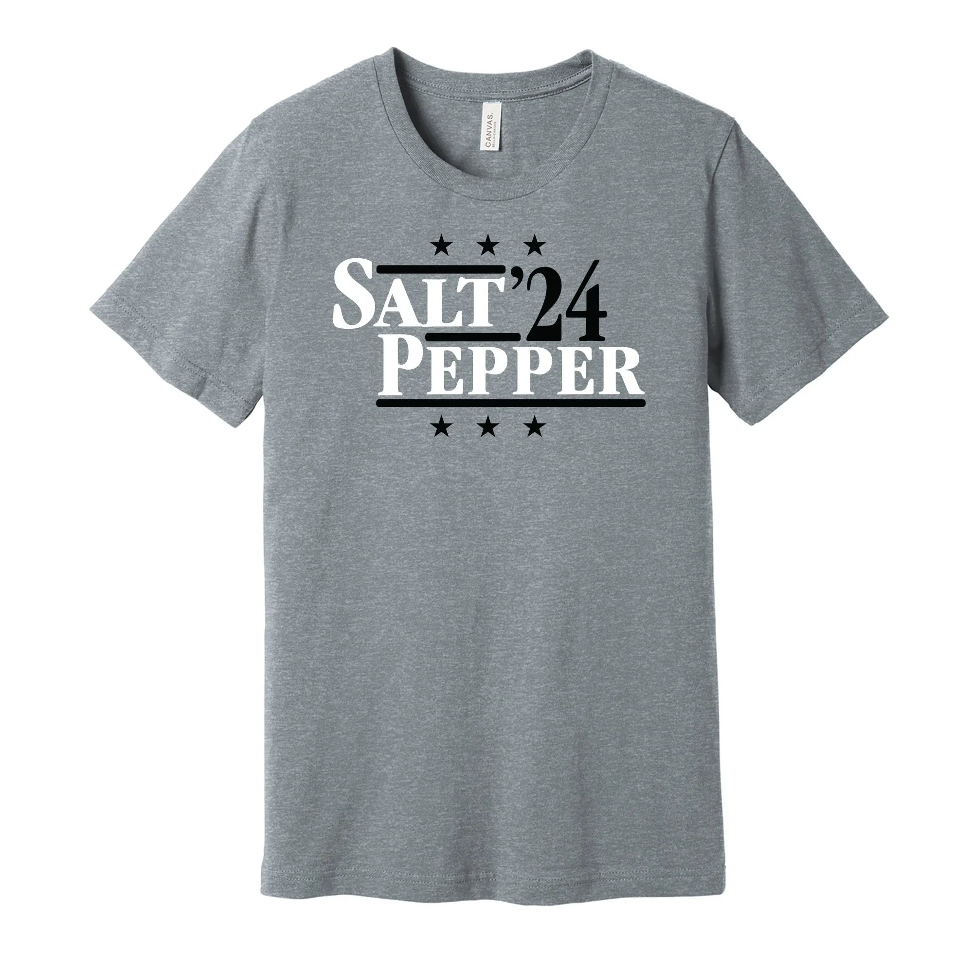 Salt & Pepper '24 - Food Lover Political Campaign Parody T-Shirt - Hyper Than Hype Shirts
