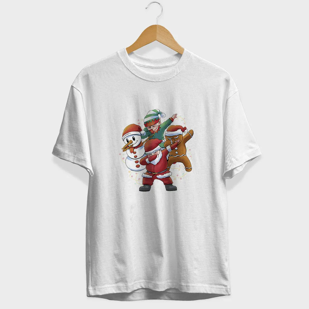 Santa And Friends Half Sleeve T-Shirt