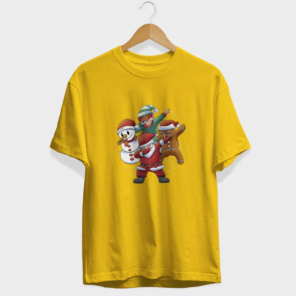 Santa And Friends Half Sleeve T-Shirt