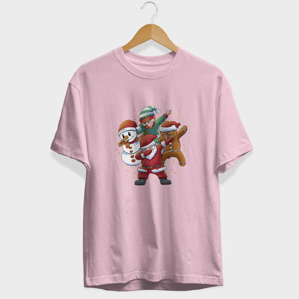 Santa And Friends Half Sleeve T-Shirt