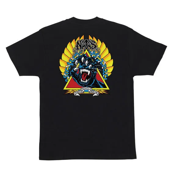 Santa Cruz Natas Screaming Panther T-Shirt - Black