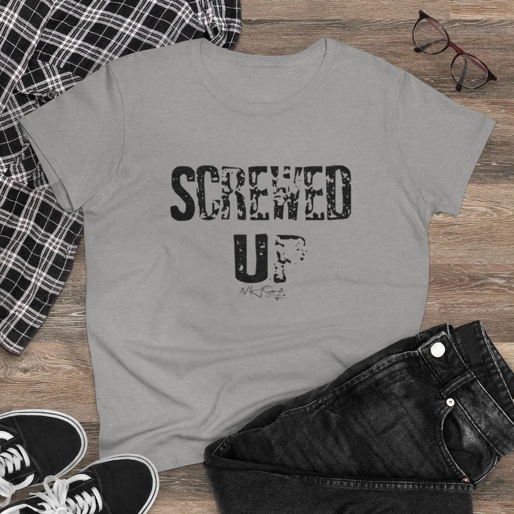 Screwed Up Women's Heavy Cotton Tee